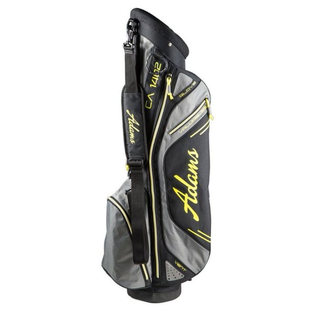 Adams Golf CA 1402 Sunday Bag (Black/Grey, 6.5" 2-way top) Golf